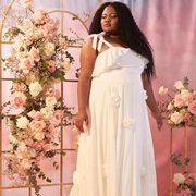 Voile Fabric Wedding Dress