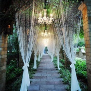 Hanging Strands of Pearls (Or Pearl Curtains)