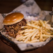 10-Hour Smoked Pulled Pork Sandwich