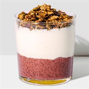 Strawberry Pomegranate Chia Parfait