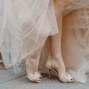 Shoes Decorated With Feathers