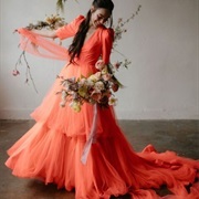Orange Wedding Dress