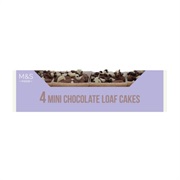 4 Mini Chocolate Loaf Cakes