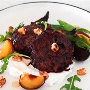 Vegetable Patty With Goat Cheese