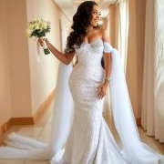 Tulle Drapes Tied on Arms