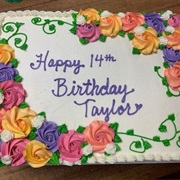 Floral Theme for Cake