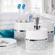 Damask Patterned Bathroom Accessories