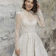 Embroidered Tulle Wedding Dress