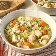 Brothy Chicken and Carrot Rice