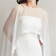 Shaped Applique Edge on Cape