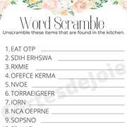 Word Scramble