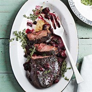 Steak With Winterberry Sauce