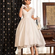 Lace Underlayer Visible Under Skirt