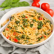 Goat Cheese Linguine