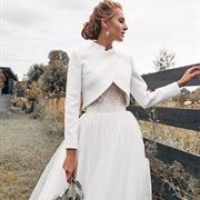 Wool Jacket With Wedding Dress