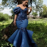 Shweshwe Fabric Wedding Dress