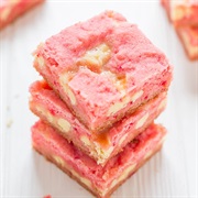 Strawberry White Chocolate Brownie