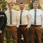 Groomsmen Ties Without Jackets