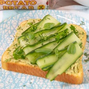 Tahini and Cucumber Toast