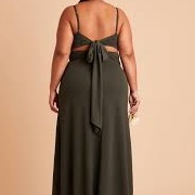 Tie in Middle Back of Dress