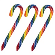Rainbow Candy Canes