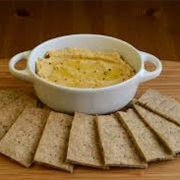Rye Crackers With Hummus