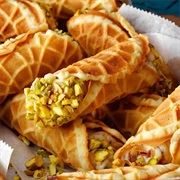 Cannoli With Pistachios