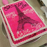 Paris Theme for Cake