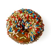 Maple Frosted Chocolate Cake With Sprinkles