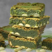 Matcha and Cardamom Brown Butter Brownie