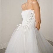 Lacing on Sides of Bodice