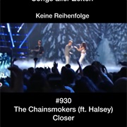 #518 Closer by the Chainsmokers Featuring Halsey