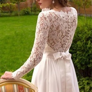 Lace Back With Buttons