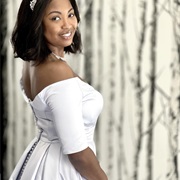 Off-Shoulder Elbow Sleeves, Wedding Dress