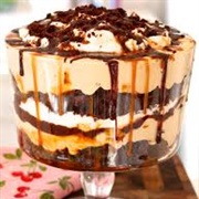 Salted Caramel Chocolate Brownie Trifle