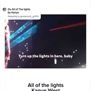 #1322 All of the Lights by Kanye West Featuring Rihanna & Kid Cudi