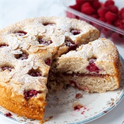 Raspberry Bakewell Cake