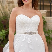 Fabric Belt With Beading, Wedding Dress