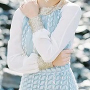 Glitter Cuffs on Dress Sleeves