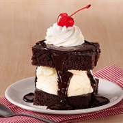 Hot Fudge Ice Cream Cake