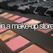 Work in a Make-Up Store