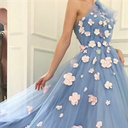 Lighter Flowers on Darker Color Dress