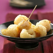 Fried Lychee With Honey