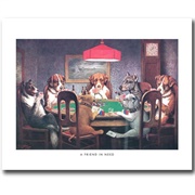 Dogs Playing Poker Print