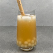 Piña Colada Boba Tea With Sugarplum Boba