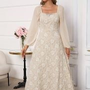 Jewel Decor in Center of Neckline