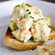 Deviled Egg Toast