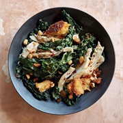 Kale, Chicken, and Hazelnut Salad