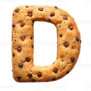Chocolate Chip Letter Cookie