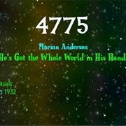 #8603 He's Got the Whole World in His Hands by Marian Anderson